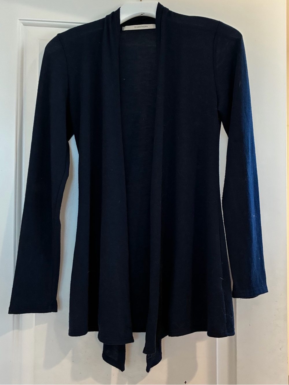 Open Front Lightweight Cardigan in Navy